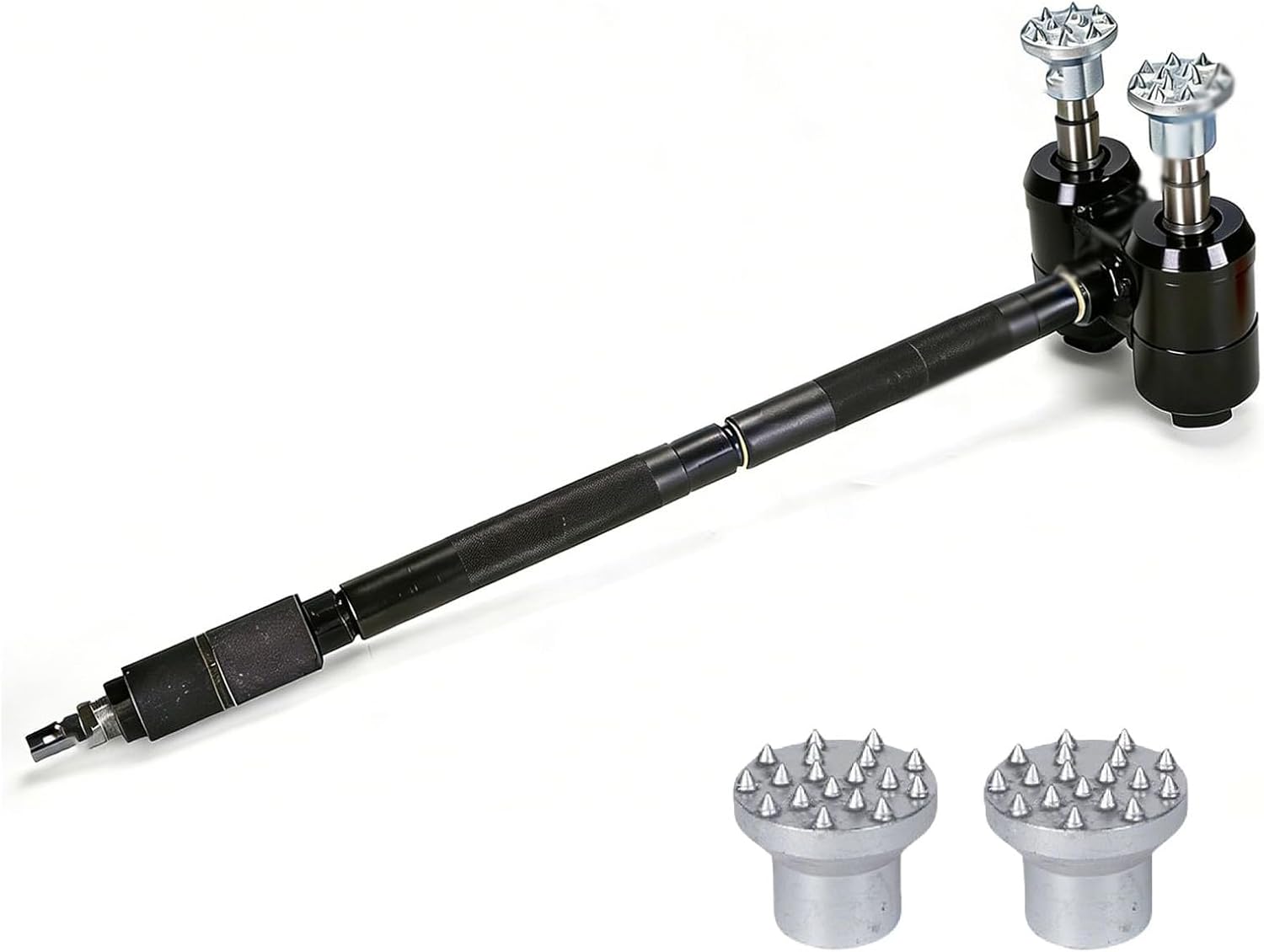Double Head Pneumatic Bush Hammer, Long Handle Scabbling Hammer, Shock-Absorbing and Replaceable Design, High Frequency 2×2100bpm, High Efficiency (18)