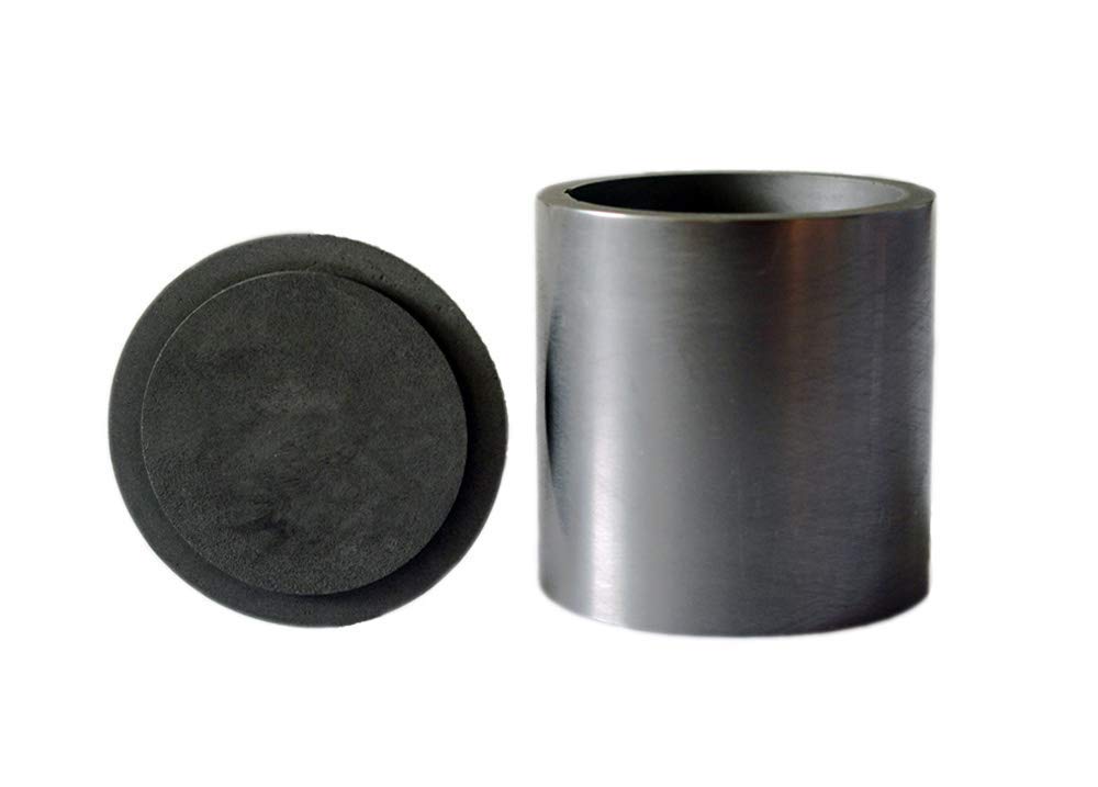 OTOOLWORLD Smelting Lab Graphite Crucible with Cover Lab Supply 50MM X 50MM