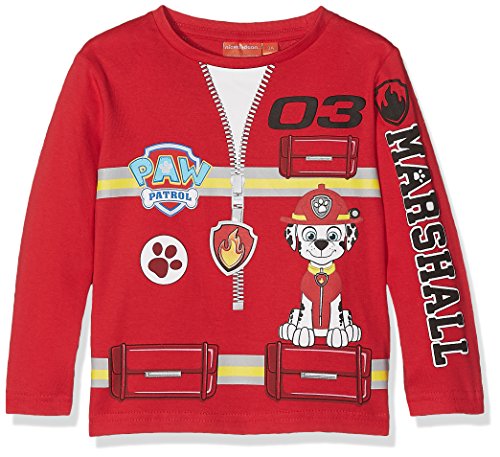 Nickelodeon Paw Patrol Uniform Felpa, Rosso (Red
