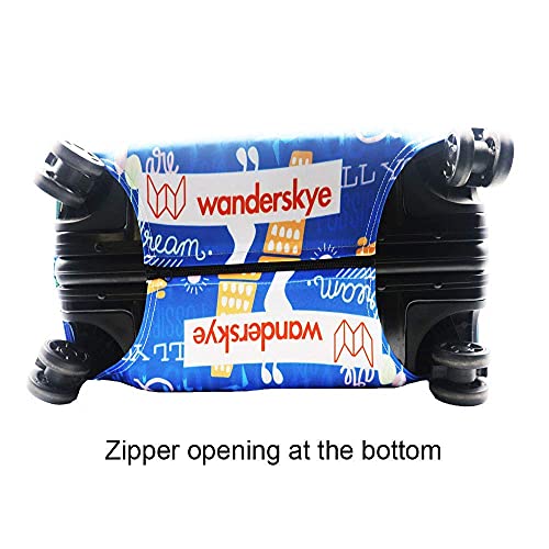 Elastische Travel Bagage Cover Travel Koffer Beschermhoes voor Kofferbak Case Van toepassing op 19 ''-32'' Koffer Cover, Blauwe Graffiti, S - Image 7