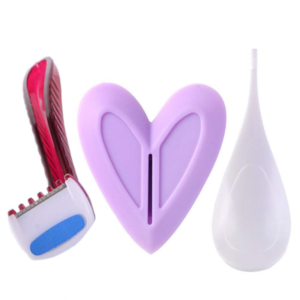 Pochoir de rasage en silicone Privates Trimmer Linie Coeur Bikini Triangle Sexy Femelle Secret Intim Shaping Tool Schamam(Dreieck), N° 0, Comme sur l'image, En forme de cœur