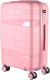 Mala Média 23KG Polipropileno Inquebrável Giratória Tóquio (Rose Tóquio)