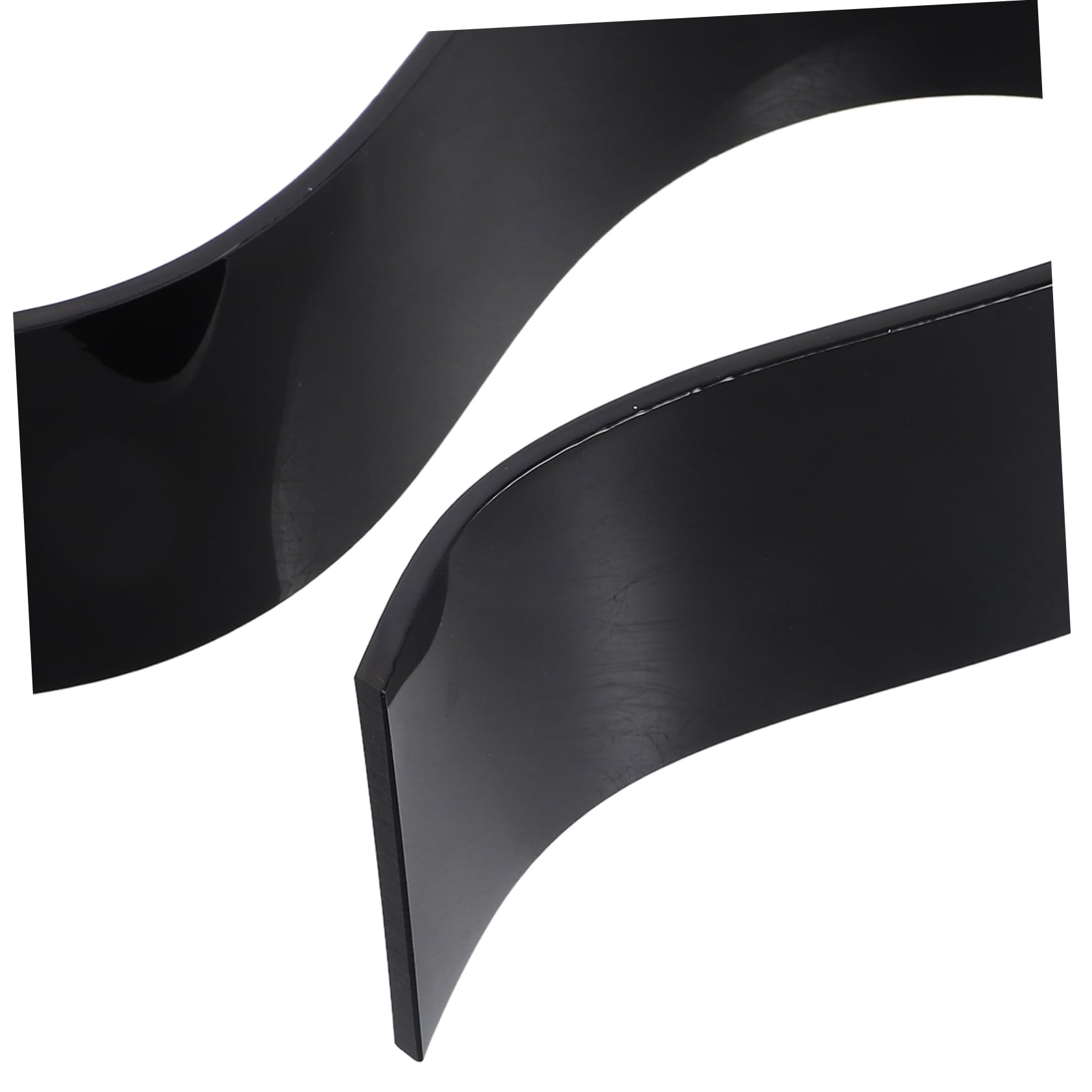 SHINEOFI 4 Piezas soporte para auriculares soporte de auriculares colgador de auriculares Gancho para auriculares soporte de escritorio para auriculares Acrílico Black