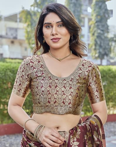 Image of Yashika Women's Banarasi Kanjivaram Art Silk Saree Set with Blouse |saree for Women | Saree | New Sari | Saree
