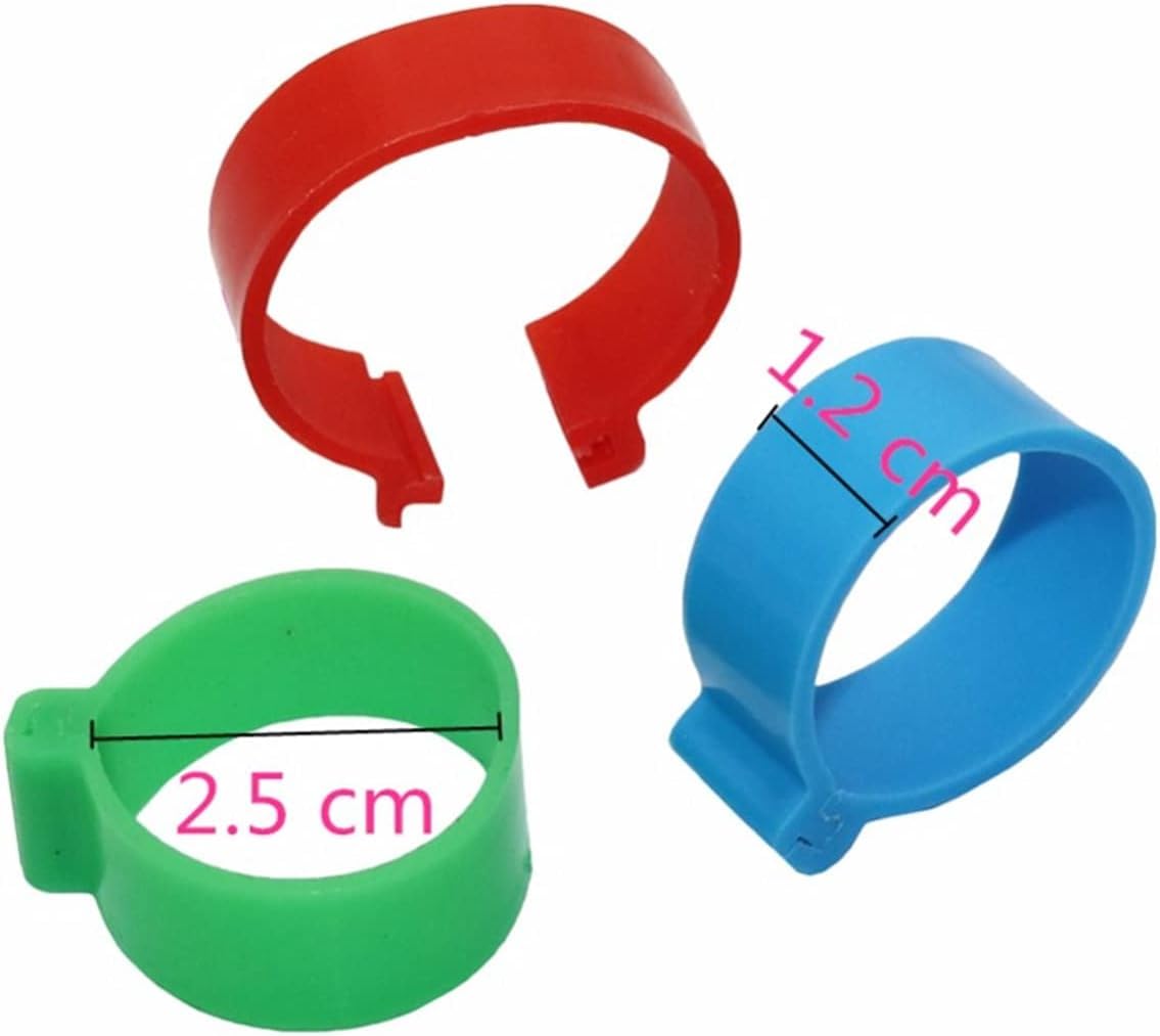 30pcs diametro interno 25mm pollame anello a fibbia tipo clip anelli pollo anatra d'anatra oca tacchino pollame agricoltura, Blu