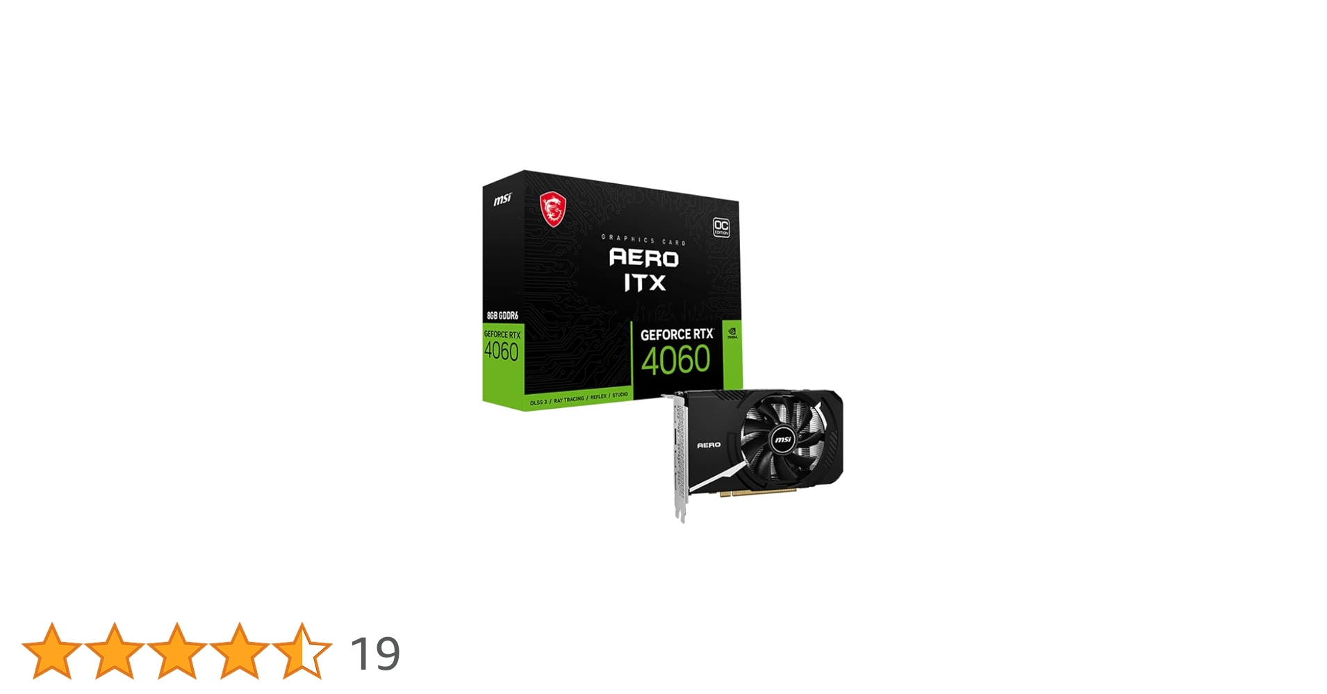 グラフィックボード・グラボ・ビデオカード MSI AERO ITX GeForce RTX 4060 GeForce RTX™ 4060 AERO ITX 8G | Graphics Card | MSI Global