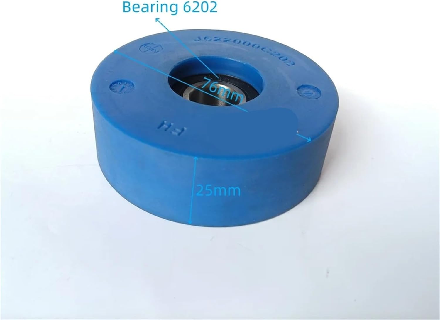 J622000C202 76 * 25 * 6202 Escalator Step Roller 76x25x6202 OD 76mm W 25mm Bearing 6202