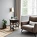 ChooChoo End Table, MDF Material Flip Top Narrow End Table with Drawer, Accent Small Side Table Nightstand for Living Room, Bedroom, and Small Spaces - Espresso