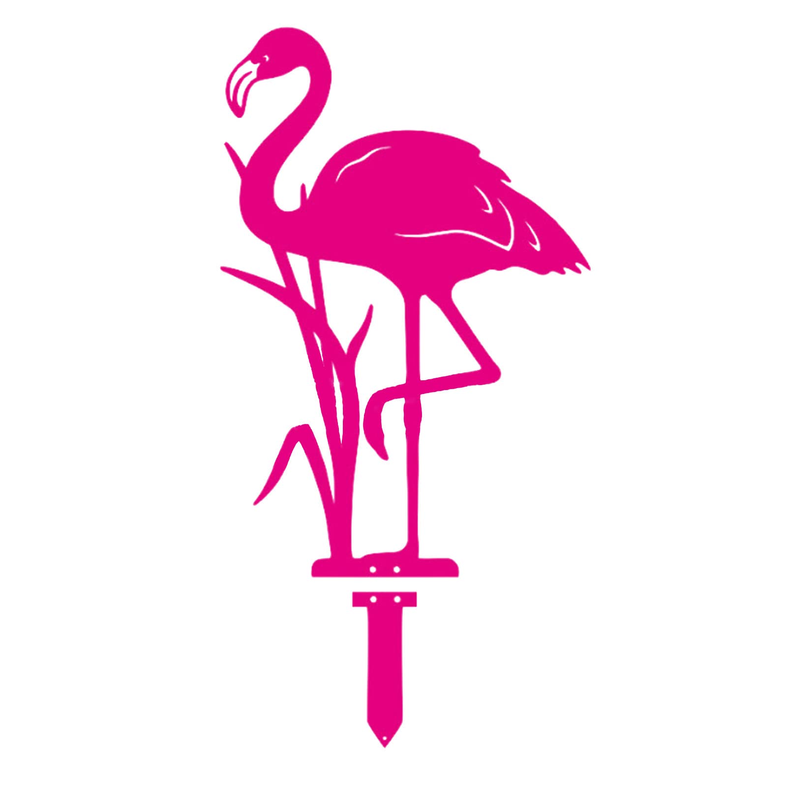 YROHGKPN Flamingo Yard Decorations Metal Garden Statues & Sculptures Standing Bird Ornaments for Patios Backyard Pond Yard Ornaments for Flamingo Statue for Sidewalks Outdoor Decoration