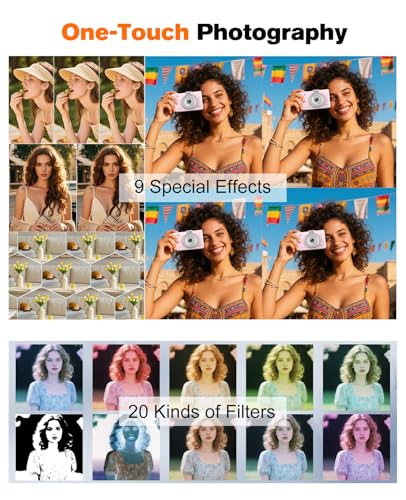 QIVORO Digital Camera 4K 64MP Compact Portable Photo Camera,18X Digital Zoom Autofocus | Anti-Shake,2.8" IPS Screen with 32GB SD Card & OTG Adapter,Vlogging Camera for Kids Teens Students Beginners - Image 6