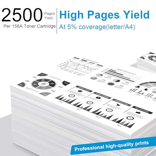 Image of CANOFF 158A Toner Cartridge Compatible for H.P. 158A Toner Reload Kit for H.P. LaserJet Tank 1005w, 1020w, MFP 2606sdw, 1020, 1005, 2605sdw,1604w,1602,2602,2603,2604,2606 Series (Pack of 4Pcs.)