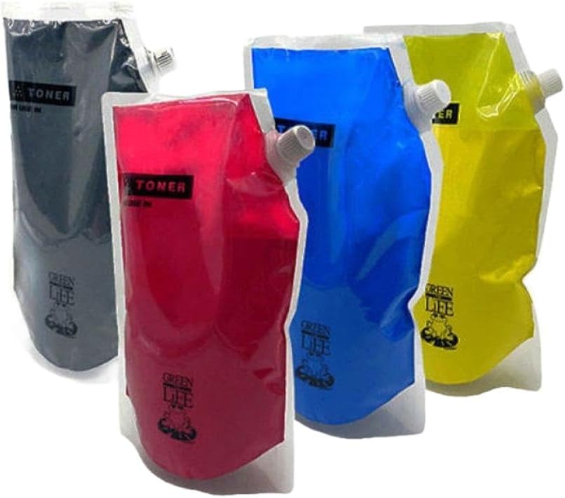 Toner Powder 1KG Compatible with C5500 C6500 TN610 CMYK Toner Cartridge(BK)