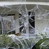 Spinnennetz Deko, Halloween Dekoration, Mit 300 Gramm Spinnennetz Und 100 Spinnen, Ideal Für Innen- und Außenbereich, Perfekt für Halloween-Partys Und Schaurige Atmosphäre