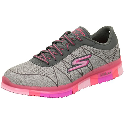 Skechers Skechers Performance Women's Go Flex - Ability Walking Shoe,Gray/Hot Pink,9.5 M US