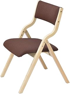 RONGJJ Silla de Escritorio Moderna Silla Plegable de Madera Maciza Silla de Comedor Silla de Comedor de Tela para el hogar Sillas de Escritorio ergonómicas para computadora Sillas de recepción,