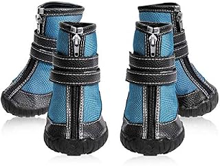 ECtENX Dog Shoes Winter Hiking Snow Boots - Rubber Anti-Slip Sneakers for Small