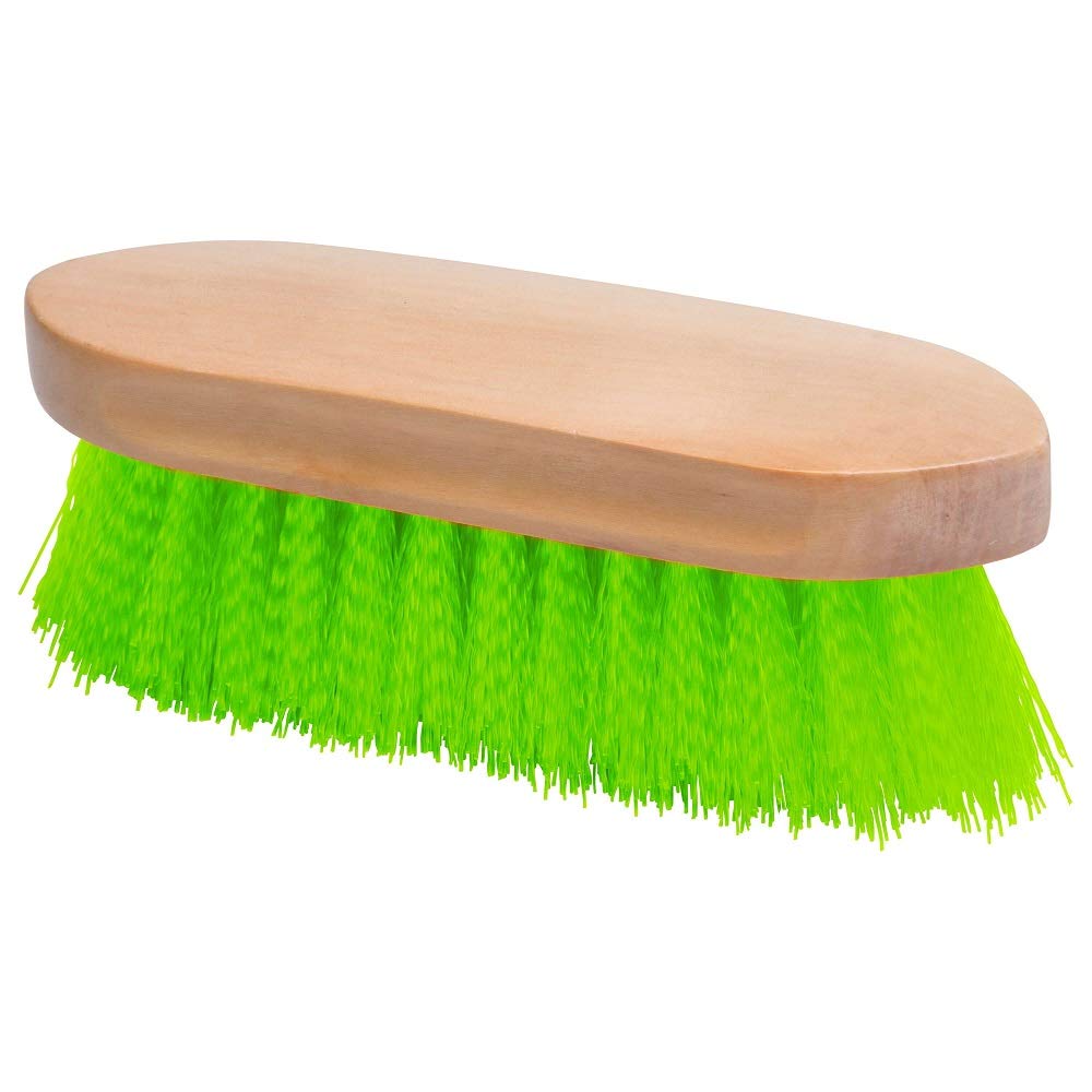 Cepillo dandy para caballo Imperial Riding de madera natural para limpieza 2