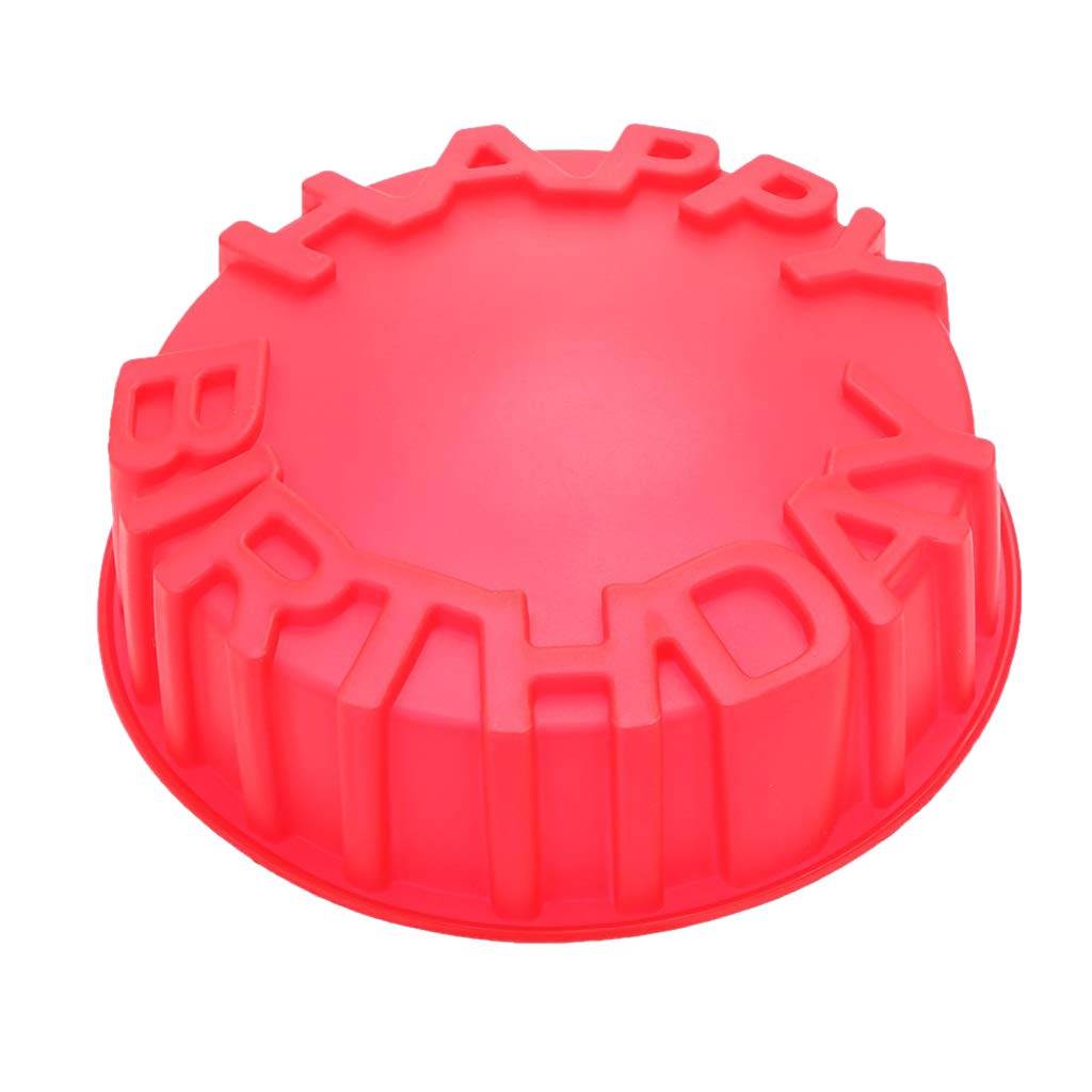 Big Shoppe Store Happy Birthday Cake Bread Tart Flan Silicone Baking Mould Tin Cake Mold Pan Chocolate Pizza Baking Tray Silicone Mould Kitchen Bakeware