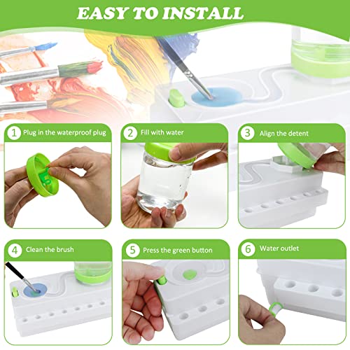 Kardeep PAINT BRUSH CLEANER WHITE-GREEN Paint Brush Cleaner, Painting Station thumb #4