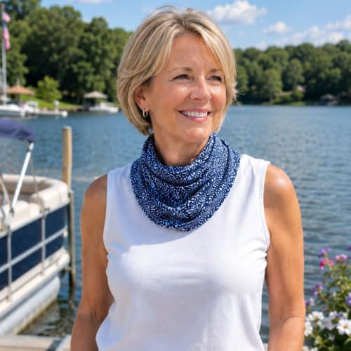 Image of BANDI UPF 50+ Sun Protective Wrap - Reversible Neck Gaiter, Lightweight Scarf with UV Protection for Travel, Made in USA