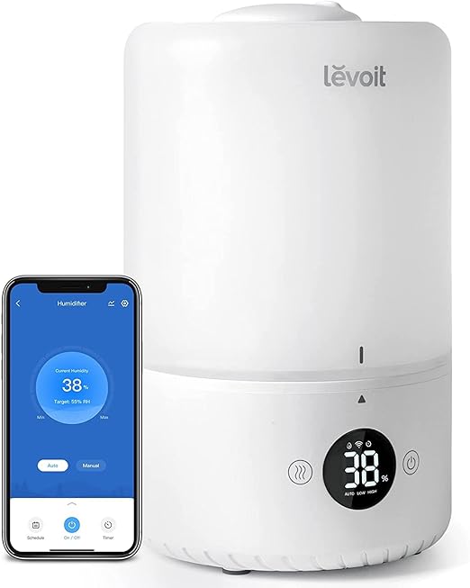 LEVOIT Humidifiers for Bedroom, Smart WiFi Alexa Control, Top Fill Cool