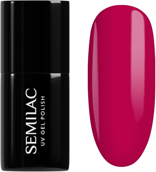 Semilac Vernis à ongles gels semi-permanents UV 103 Elegant Raspberry 7ml - 1