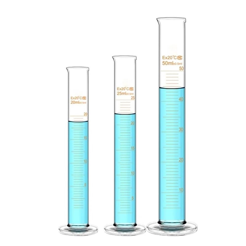Cristalería de Laboratorio Probeta de vidrio graduada de 50/100/250/500/1000 ml, instrumento de laboratorio(1000ml)