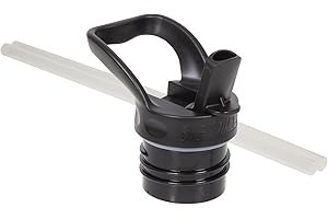 50 Fifty Water Bottle 64 oz with Straw Cap in Matte Black