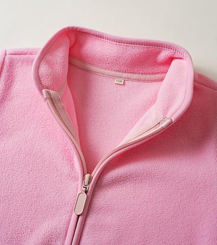 Toddler Fleece Jacket Kids Lightweight Outerwear Boys Girls Long Sleeve Fall Spring Coat 2-12 Years3