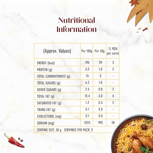 Image of India Gate Hyderabadi Classic Biryani Masala 70 gram (Pack of 3)