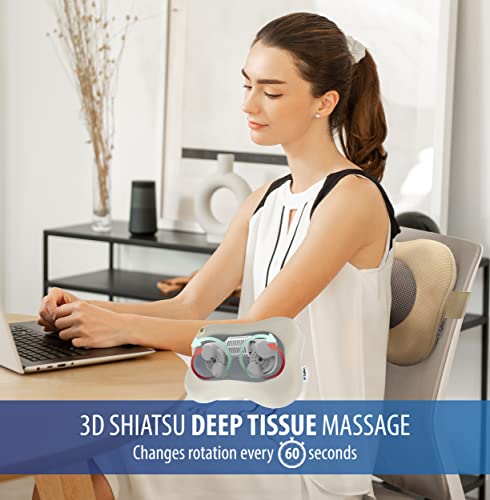 44% Off Zyllion Shiatsu Back and Neck Massager with Heat