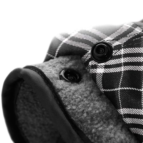 HUNTER Hundemantel UPPSALA, Farbe: schwarz, 2in1 Design mit herausknüpfbarem Innenfutter, wasserabweisend, reflektierende Paspeln, geschlossene Bauchseite, optimaler Sitz, Größe: 25