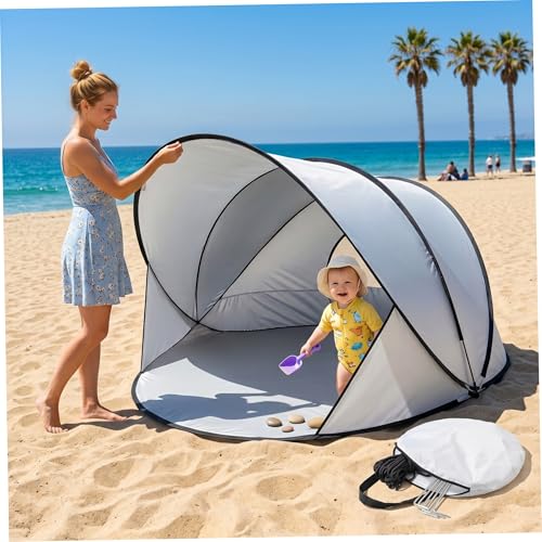 Tienda de campaña para bebés con refugio solar emergente instantáneo 4