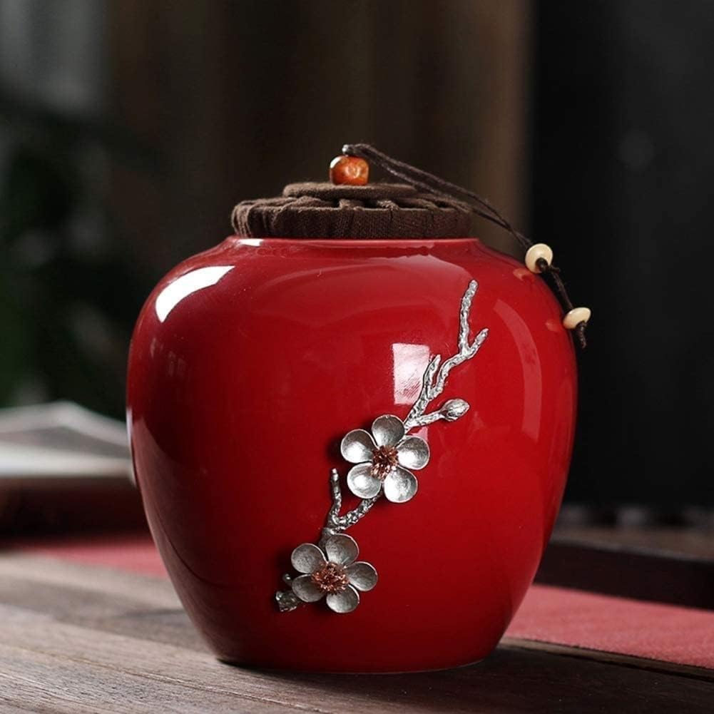 Vase Desktop Porcelain Vases Ginger Jar Home Table Ceramic Chinese Centerpieces Decorative B H14xw13cm Rustic Decor(H)