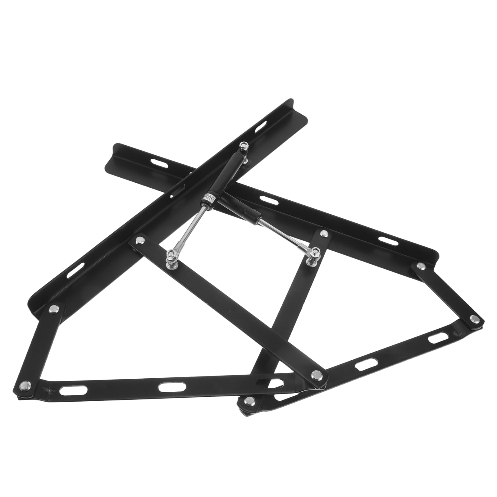 VALICLUD Mécanisme de Levage Hydraulique pour Lit 2 Pièces Tiges de Levage 400 Mm Noir Support à Gaz pour Cadre de Lit Double Réglable Kit de Vérins Robustes pour Chambre et Rangement
