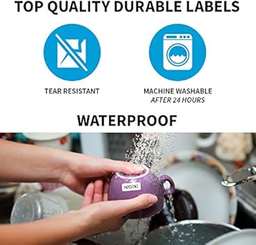 Ez Kids Clothing Labels Self-Stick No-Iron Write-On | Great for Children & Adults | Washer & Dryer Safe | School, Camp, Nursing Care, Toys, ...