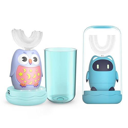Miniatura 1 de AUITRONCARE Cepillos de dientes eléctricos para niños, cepillo de dientes automático ultrasónico en forma de U