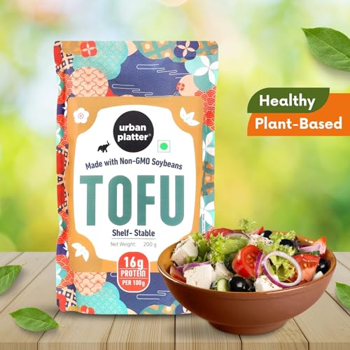 Image of Urban Platter Firm Tofu, 200g (Ambient Storage | High in Protein | Preservative-Free | SOYA Paneer | Perfectly Plant-Based)