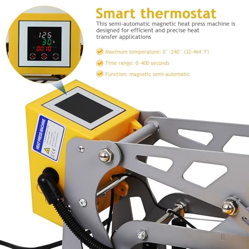Heat Press Machine para camisetas 40x60cm 2000W 110V miniatura 6