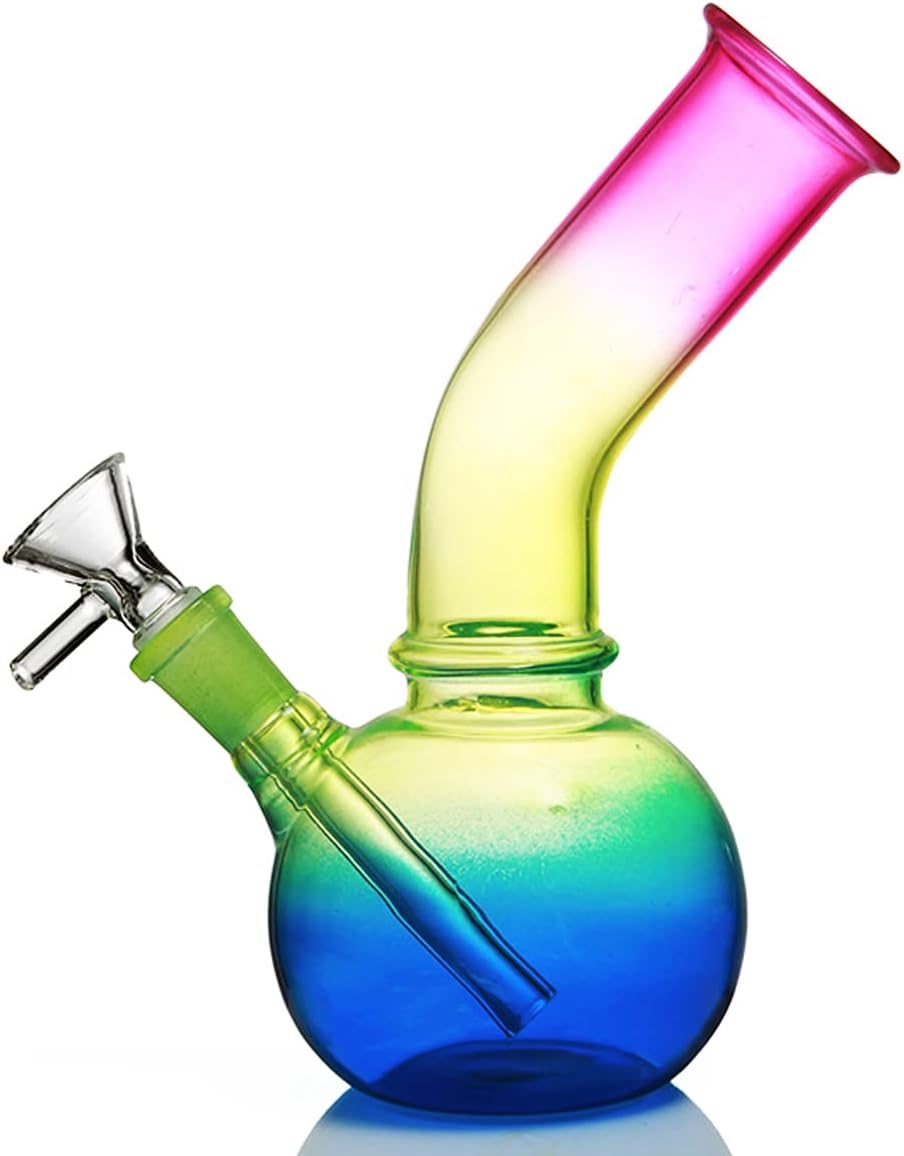 Glass Bong Pipe Water Bongs for Smoking Bong Bowl 14.5mm Height 21cm