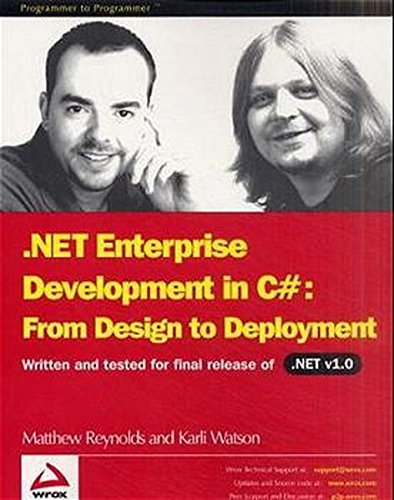 Télécharger .Net Enterprise. Development in C# : From Design to Deployment PDF Ebook En Ligne