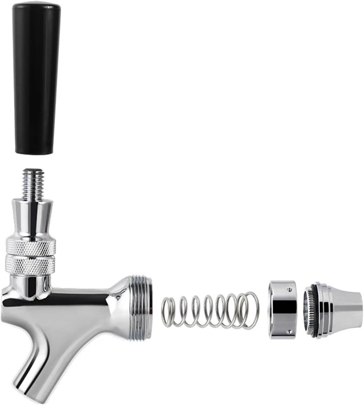 Brewing Accessories New Corny Keg Disconnect Beer Tap Adapter Snap Faucet Adapter with Spring Beer Faucet to Ball Lock Pin Lock Brewing Accessories