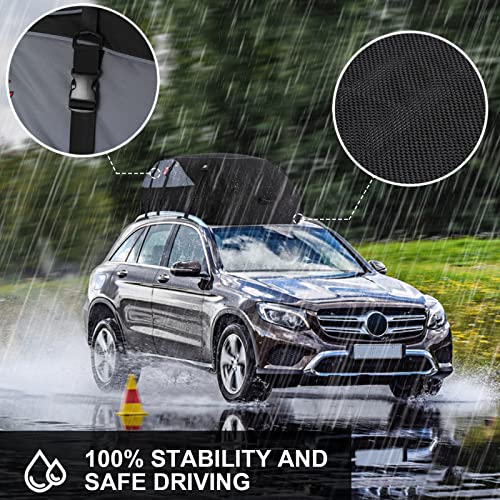 Sailnovo Rooftop Cargo Carrier, Car Roof Bag 20 Cubic Feet Waterproof Car Top Carrier Vehicle Softshell Rooftop Carriers, For All Cars With/Without Rack With 8 Reinforced Straps, Storage Bag #TOP3