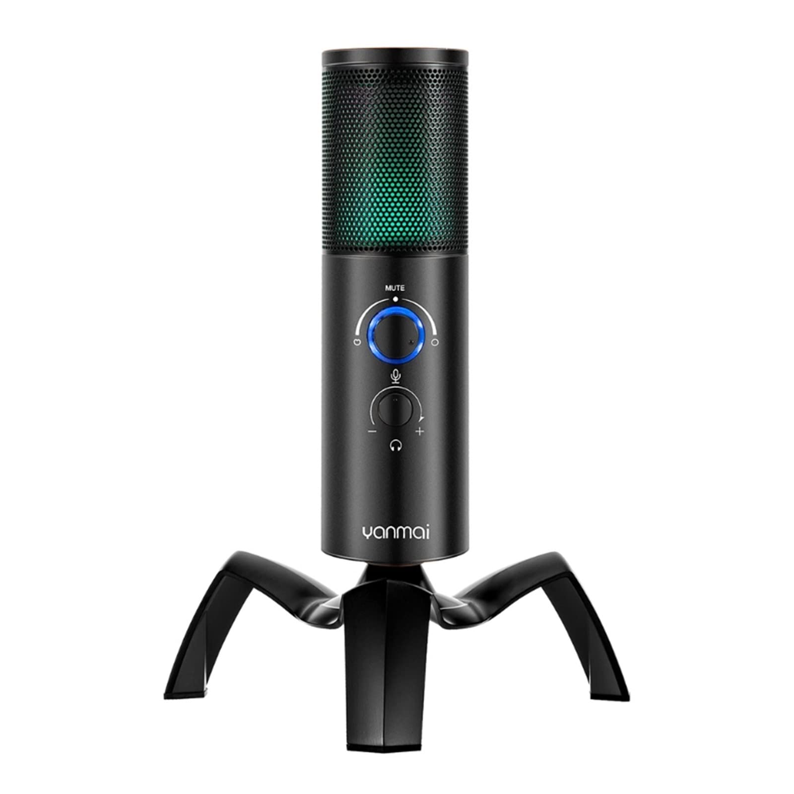Microphone USB de jeu avec câble Type-C pour un enregistrement vocal fluide