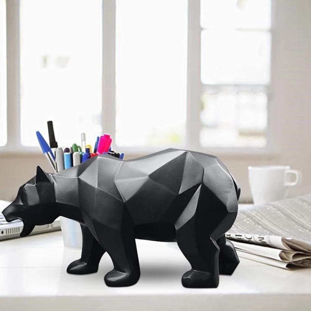 6 Statuine Di Orso Bianco In Polimero — Decorazioni Da Giardino In Miniatura, Per Bonsai E Scenari