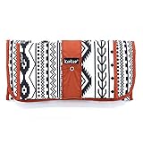 KipKep Napper Combi-Wickelkit Etnic Spice - Wickelunterlage und Windeletui - Waschbar - Baumwolle - Beschichtet - Rostfarbe