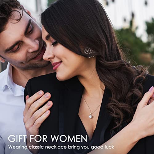 Gifts for Wife Her Mom Daughter Girlfriend Moissanite Necklace for Wife 1CT-4CT Jewelry for Women Birthday Wedding Anniversay Engagements Christmas Valentine Mothers Day Gifts3