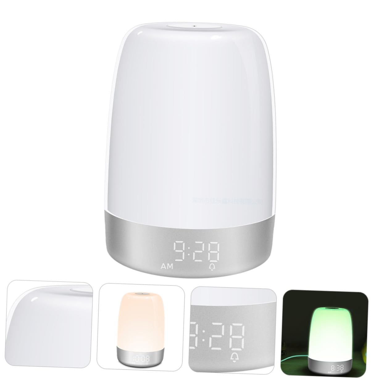 Veilleuse De Réveil LED Lampe De Chevet Tactile Minuterie Et Simulation Aube pour Chambre à Coucher