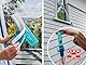 Leifheit Fenster und Rahmenwischer 4in1, Fensterwischer mit Rahmenreinigungsfunktion, Fensterreiniger mit Abziehlippe, Fensterabzieher mit verstellbarem Reinigungswinkel, kompatibel mit Click-System