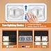 Noger RV LED Lights Interior 12v 600LM, Camper Lights 8W, Ceiling Dome Light with Switch for RV Camper Trailer Boat Car (Natural White 4000-4500K, 5 Pack)